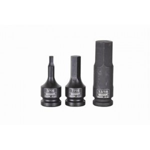 Kincrome Hex Impact Socket Imperial 1/2 Square Drive 3/16 x 60mm