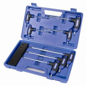 Kincrome T-handle Hex Key Wrench Set 7 Piece Metric